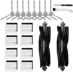 20-delige Vervangende Accessoireset voor Robotstofzuigers - Inclusief Hoofdborstels, Zijborstels, Filters, Reinigingsborstel en Schroevendraaier — thumbnail 1