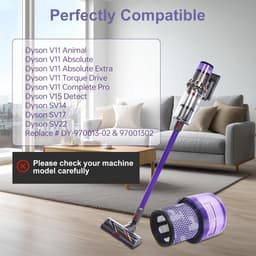 2 filters voor de Dyson V11 Absolute Torque Drive Animal, V15 Detect, SV14, SV22 stofzuiger, wasbaar. Vervangende filteraccessoires voor de Dyson accustofzuiger — thumbnail 2