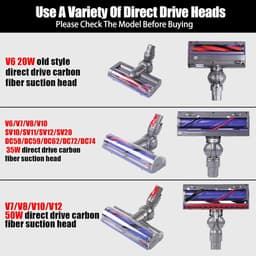 Vervangende V-Ball Wielen voor Dyson V6/V7/V8/V10/V12 & DC58/59/62/72/74 – 2x Wielen + Schroeven & Bevestigingen + Mini Schroevendraaier – Voor Direct Drive Zuigmond — thumbnail 2