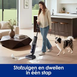 Tineco i6 Stretch Plus - Nat en droog stofzuiger en dweil - 180° Lay-Flat - 20.000Pa Zuigkracht - 85°C Warme lucht drogen - 40 minuten accu - Double-Sided schoonmaak methode - Anti-Tangle Stofzuiger voor dieren haren — thumbnail 3