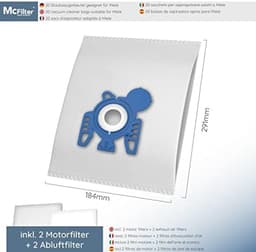 20 stofzuigerzakken incl. microfilter geschikt voor Miele Complete C3 stofzuigerserie Power, Limited Edition, Cat & Dog PowerLine, 5-laagse zak met zijvouwen, type MSM 10 — thumbnail 5