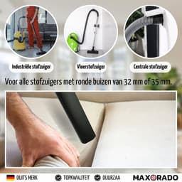 Maxorado universeel spleetmondstuk voor uw stofzuiger 32- 35 mm - geschikt voor Kärcher, Bosch, Siemens, Miele, Philips, Emerio en meer. opzetstuk - borstel — thumbnail 5