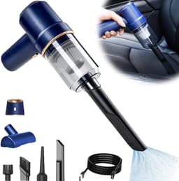 8000 PA Draadloze Handstofzuiger met Type C-lading 120 W - Autostofzuiger voor Auto, Keuken en Kantoor — thumbnail 1