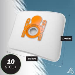 10 stofzuigerzakken geschikt voor Siemens VSQ5X1230 Q5.0 extreme SilencePower stofzuiger (serie Q 5.0), 5-laagse zak met hygiënische sluiting, type BS 217m incl. filter — thumbnail 4