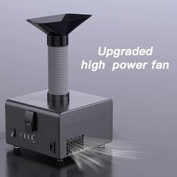 SnelShoppen - Smoke Damper, Rookafzuiger, Rookpreventie met 3-Fasen Filtersysteem, 150 W, 7000 rpm, Elektrische Lastechniek, EU Stekker — thumbnail 3