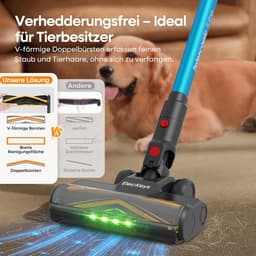 Draadloze Stofzuiger - Handstofzuiger - Snel Schoonmaken - Krachtige Zuigkracht - 1.8 Liter - Paars — thumbnail 4