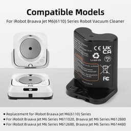 SolidKeus - Li-ion Accu voor iRobot B-raava Jet M6 Robotstofzuiger — thumbnail 2