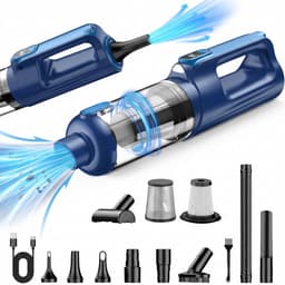 Bollit 2-in-1 Handstofzuiger - Kruimeldief & Air Duster - 10 Opzetstukken - 19Kpa Zuigkracht - 150W - Zuigen en Blazen - USB-C Snelladen - Autostofzuiger - LED - HEPA-filter — thumbnail 2