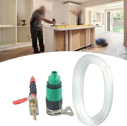 Stofafscheider Watersproei - Koelsysteem Machine - Stofvrij Zagen - Hittebestendig Plastic - 6 mm Mondstuk 5m Slang - Zwart Rood — thumbnail 2
