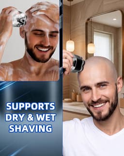 Manshoofdscheerapparaat 7D waterdicht, nat en droog te gebruiken - ShopVlot — thumbnail 2
