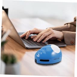 Mini Stofzuiger - Handzaam Model - Bureau Schoonmaken - Stille Werking - 11 cm Hoog - Blauw — thumbnail 2