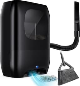 Elektrische Stoffer - Automatische Prullenbak - Snel Vuil Verwijderen - Handsfree Werking - 1500W Kracht - Zwart — thumbnail 1