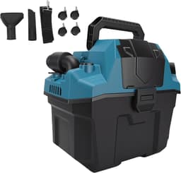 Draadloze Stofzuiger - Reinigingsapparaat - Auto Werkplaats - Nat En Droog - 8 Liter Capaciteit - Zwart — thumbnail 2