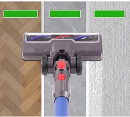 Stofzuigerborstelkoppen - Gemotoriseerde mondstukken voor Dyson V7, V8, V10, V11, V15 - Vloerborstel met turboborstelharen - Vloerborstel + vogelborstel - Stofzuigeraccessoires - Vloermondstuk met LED-verlichting - Zwart — thumbnail 5