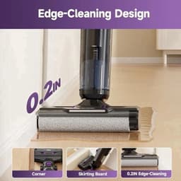 Draadloze Nat & Droog Stofzuiger – 3-In-1 Schoonmaakmachine – Stofzuiger Mop Reiniger – Zelfreinigend Systeem – 45 Min Batterijduur – Rand- En Hoekreiniging — thumbnail 5