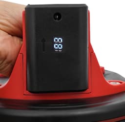 Accu Tegellifter - Vacuüm Zuignap - Zware Objecten Verplaatsen - 300 kg Draagkracht - 24x16x23 cm - Rood Zwart — thumbnail 5