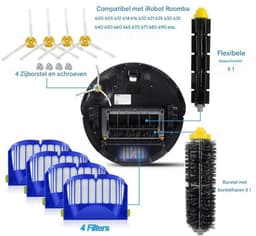 TOVBMUP Reserveonderdelen Geschikt voor iRobot Roomba 600 serie - accessoires Geschikt voor Roomba 600 610 614 620 625 630 635 640 645 650 655 660 665 670 671 680 690 691 692 — thumbnail 5