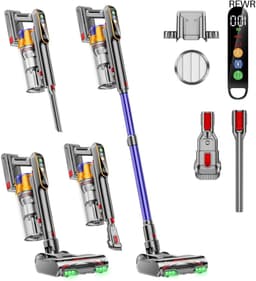 RFWR® Draadloze Steelstofzuiger met 45000Pa Zuigkracht en 70 Minuten Accuduur — thumbnail 1