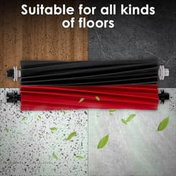 Rolborstels, Geschikt voor Roborock S8 Pro Ultra / Q5 Pro / Q5 Pro+ / Q8 Max/ Q8 Max+, dubbele rolborstels, rubberen reserveonderdelen, 2 sets rolborstel, 2 sets rolborstel, 2 sets — thumbnail 3