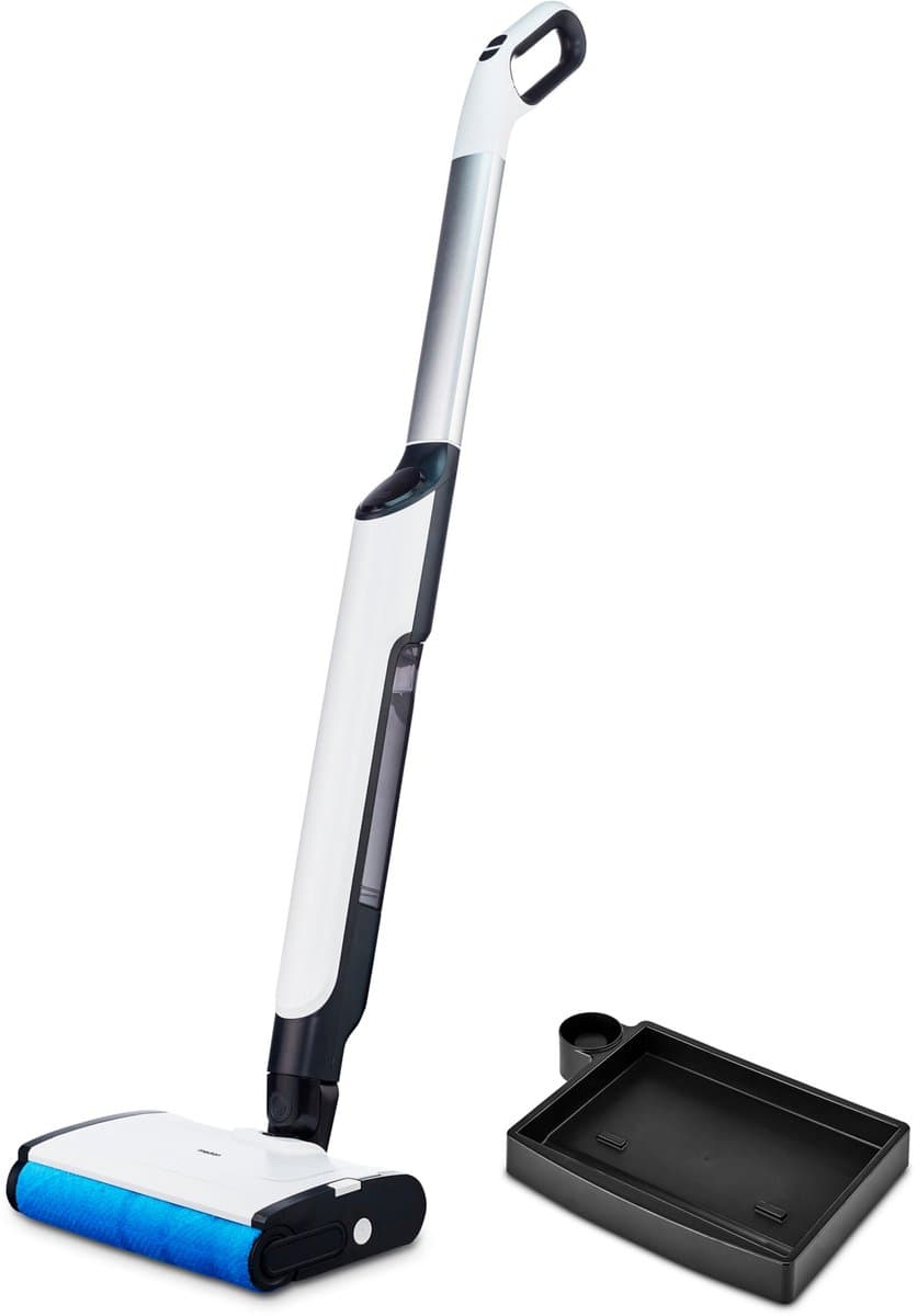 MEDION Vloerreiniger H11 (elektrische dweil & vloerreiniger, snoerloze reiniging, aparte schoon- & vuilwatertank, tot 45 min autonomie, gemotoriseerde borstel voor harde vloeren, MD100102) — afbeelding 1