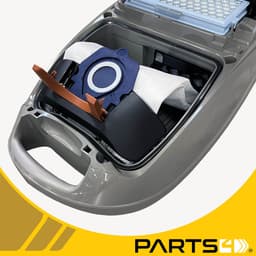 4 Stofzuigerzakken PARTS4® geschikt voor Miele GUARD stofzuigers | Alternatief voor type CO 12557080 & TU 12557060 | Passend in o.a. Miele Guard L1, Guard M1, Guard S1 | Meerdere sterke lagen & goed sluitende kunststof houder — thumbnail 2