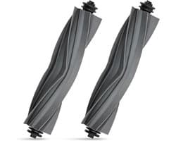 2 stuks hoofdborstel accessoires Gescht voor Dreame X40 Ultra / L10s Ultra / L40 Ultra / L10s Ultra Gen 2 / L10s Pro Ultra Heat / D10 Plus Gen 2 stofzuigerrobots, rubberen borstel vervangstukken