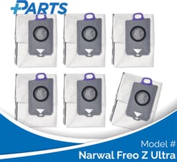 Narwal Freo Z Ultra Stofzakken (6 Stuks, Plus.Parts® alternatief voor CP-PJ-A00129-00-00) — thumbnail 1