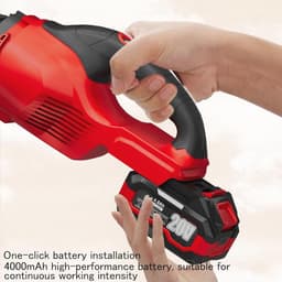 2-in-1 stofzuiger voor droog en nat reinigen, 1,83 m³/min luchtdoorstroming, lichtgewicht en ergonomisch, met 8 accessoires en afneembare accu — thumbnail 4