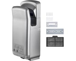 Verticale handdroger - Jet handdroger - Vermogen 2000 W - HEPA-filter - Waterdicht ABS - Droogtijd 8–10 s