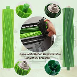 Accessoires geschikt voor iRobot Roomba i7 i7+ / i7 Plus E5 E6 E7 robotstofzuiger, reserveonderdelen met 4 rubberen borstels, 8 filters, 8 zijborstels, 4 stofzakken, 1 schroevendraaier, 1 — thumbnail 4