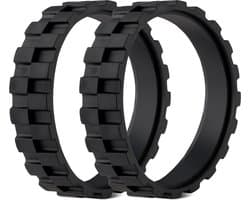 kwmobile 2x banden voor robotstofzuigerwielen - geschikt voor iRobot Roomba 500/600/700/800/900/i/e/s series - Vervangingsset bandjes set van 2