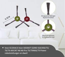 Replacements® Onderdelen set geschikt voor Ecovacs Deebot Ozmo 920 / 950 / 700 / 750 / T5 / T8 / N8 / T9 - 10-delig — thumbnail 5