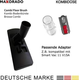 Maxorado Combimondstuk geschikt voor Hompany, SmartVac, 11, V15A - vloerzuigmond voor uw accu stofzuiger – borstel — thumbnail 2