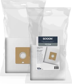 SQOON® Stofzuigerzakken Geschikt voor Uni-Bag Plus Small - 10 Stuks - Vervangt 9001669796 / D00013 / DDE050 / 2681045112 — thumbnail 3