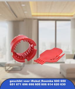 Accessoires geschikt voor iRobot Roomba 600 650 651 671 696 698 605 606 614 620 630 serie: 2 sets rollerborstels als reserveonderdelen — thumbnail 3