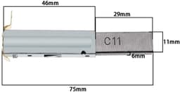 Dailygoods- Koolborstels 11x6x29mm - 2 Paar - Compatibel met 30/60/70/80/90L Stofzuiger - Carbon Borstels - Duurzaam - Ideale Vervanging - Koolborstel — thumbnail 4