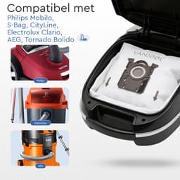 VANJOOL® S-bag Stofzuigerzakken – Geschikt voor Philips, AEG, Electrolux, Tornado, Zanussi PH99 en Volta – 10x Stofzuigerzak – Sterke Filtratie & Lekvrij Design — thumbnail 2