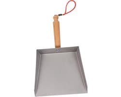 Mini Stofblik - Keuken Stoffer - Kleine Ruimtes Reinigen - Roestvrij Staal - 22 x 14 cm - Zilver