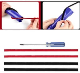 Compatibel met Dyson V8/V10/V11: 4 pluche strips + schroevendraaier — thumbnail 1