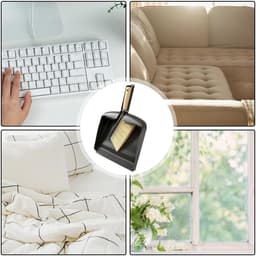 Mini bezemreiniger - Handstofborstel set - Snel opruimen - Houten handvat - Compact ontwerp - Niet gespecificeerd — thumbnail 5