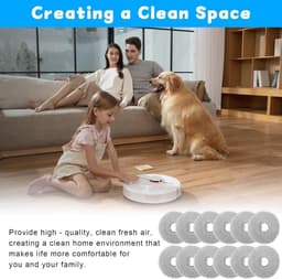 12 stuks dweilpads - reserveonderdelen voor Dreame L10 Ultra/ L10S Pro/ L10S Ultra/ L10S Pro Ultra Heat/ L20 L30 L40 L50 Ultra/ X30 X40 X50 Ultra - microvezel natte dweilpads -accessoires — thumbnail 5