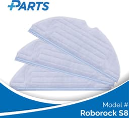 Roborock S8 Dweilpads (3 Stuks, Plus.Parts® alternatief voor 8.02.0081) — thumbnail 1