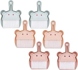 Tafelveger en Stoffer Set - Mini Bezems - Bureau Schoonmaken - Ophangbeugel - 20.8 cm - Diverse Kleuren — thumbnail 1