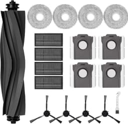 Cosensi- Accessoireset voor Dreame L10s Pro Ultra - 1 Hoofdborstel - 4 HEPA Filters - 4 Mopdoeken - 4 Stofzakken - 4 Zijborstels - Duurzame Rubber Borstel - Stofzuigeraccessoires — thumbnail 1