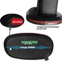 Accu vacuüm zuiggreep 26 cm 300 kg zuigkracht 2x 2000 mAh — thumbnail 5