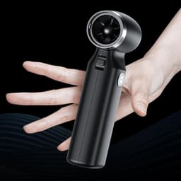Elektrische Bladblazer - Handheld Stofzuiger - Toetsenbord Reinigen - Met LCD Display - Compact Formaat - Wit — thumbnail 5