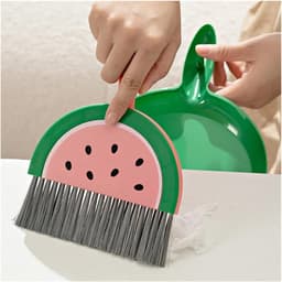Stofblik en Bezem - Bureau Set - Bureau Schoonmaken - Compact Ontwerp - Kleine Afmetingen - Groen — thumbnail 5