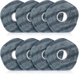 Vervangende mopdoekset compatibel met Eufy X10 Pro Omni en X9 Pro, 8 stuks microvezel, wasbaar — thumbnail 1