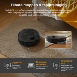 Roborock QR598 robotstofzuiger - 8000Pa - met dweilfunctie - Dual Liftable Spinning Mops - anti-verstrengeling - Reactive Tech Obstacle Avoidance - Zelfreinigend - Qrevo upgrade — thumbnail 5