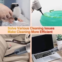 Auto-Stofzuiger DC 7.4V 120W Sterke Zuigkracht en Laag Geluidsniveau - Draagbare Pet Hair Stofzuiger voor Car Home Office . — thumbnail 3